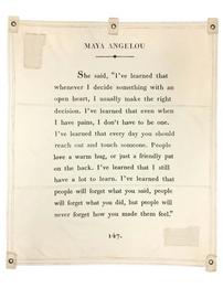 Maya Angelou "Things I've Learned" 202//261